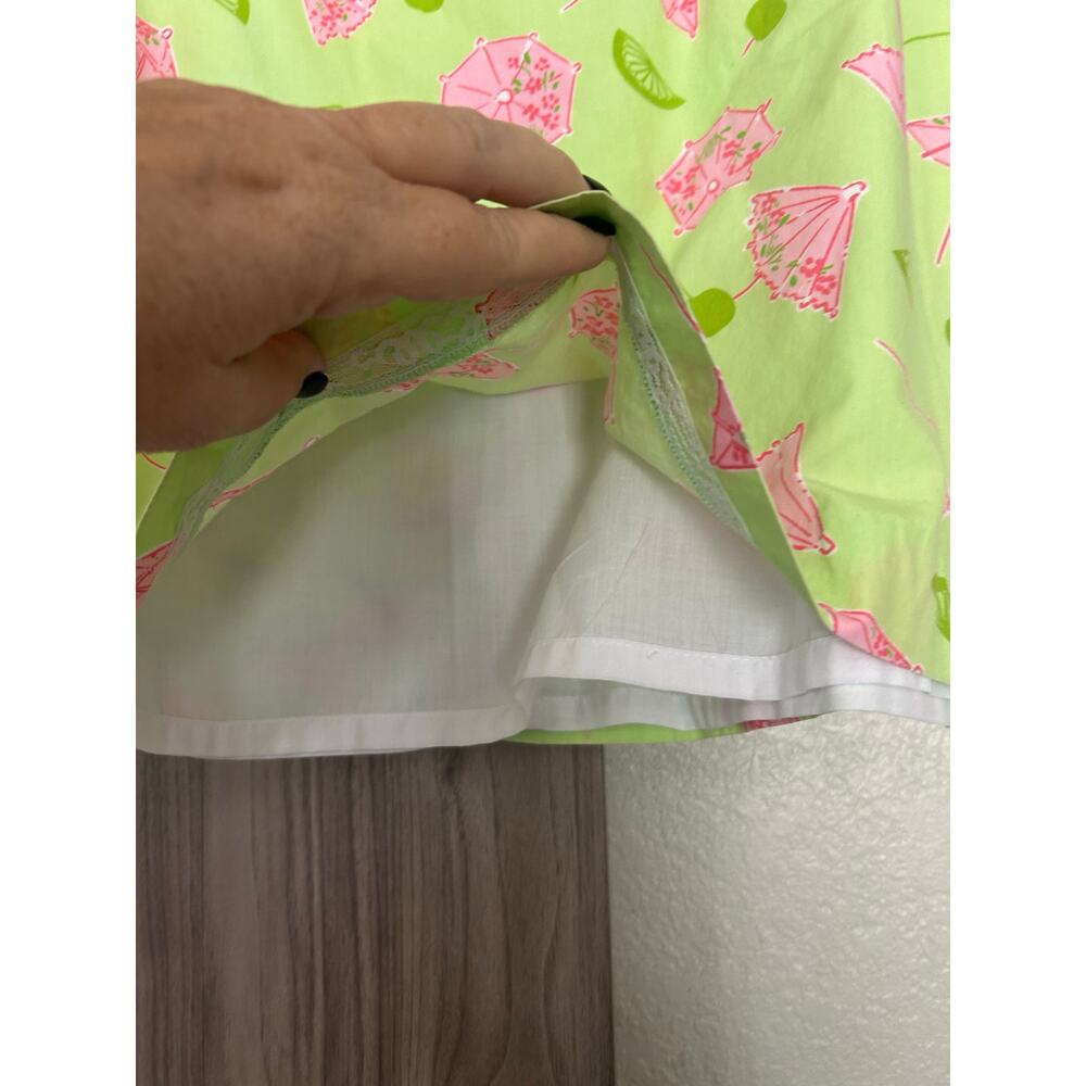 Lilly Pulitzer White label vintage Singapore Sling umbrella skirt 10 - Picture 4 of 7
